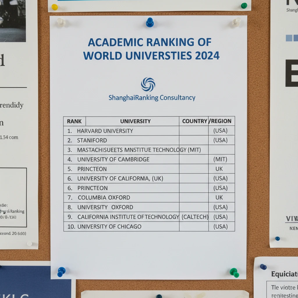 Bảng xếp hạng ARWU cho đại học Mỹ