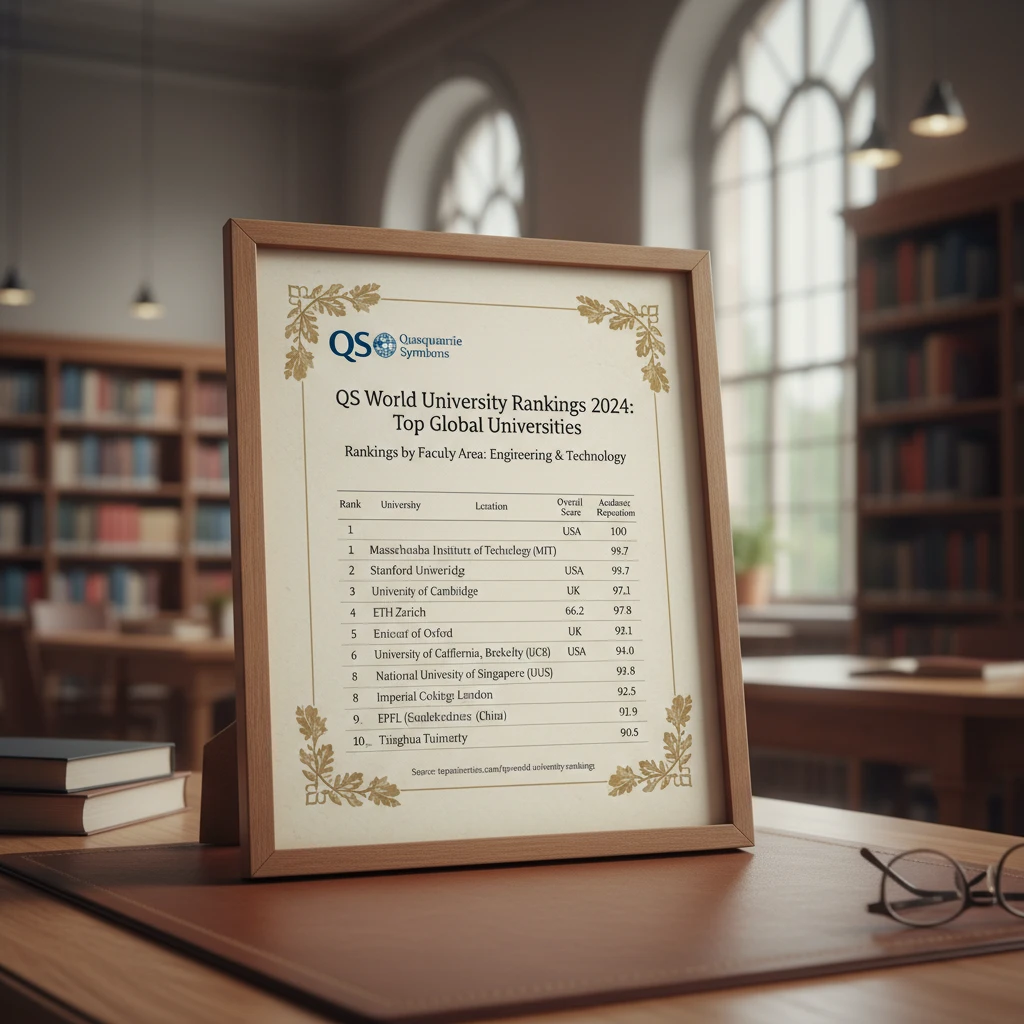 Bảng xếp hạng QS World University Rankings cho đại học Mỹ