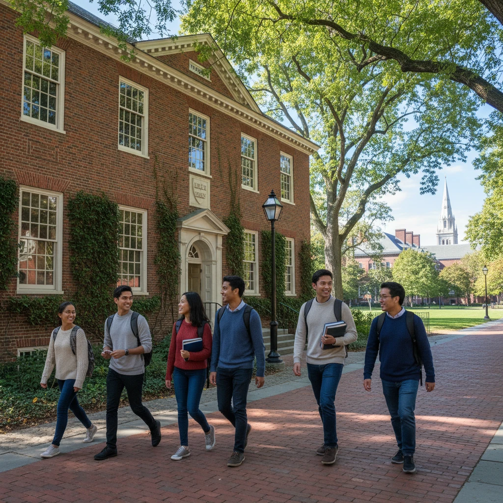 Cảnh quan đặc trưng của Harvard University