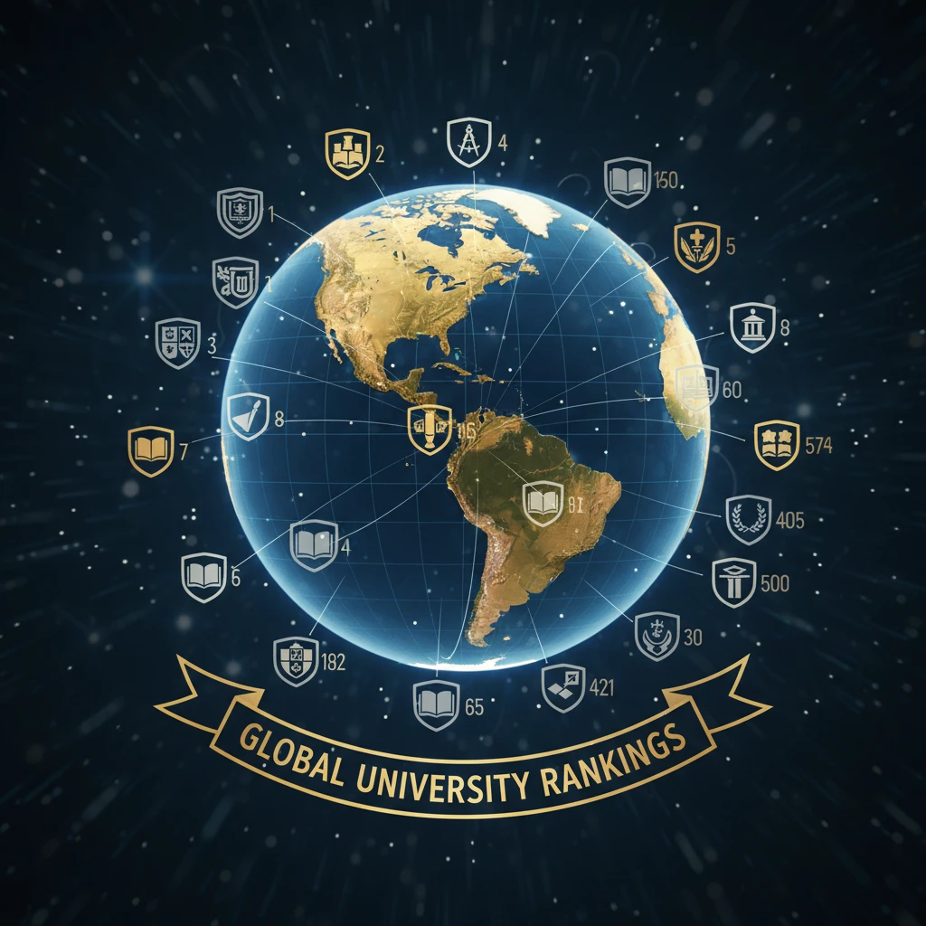 Hình ảnh biểu tượng đại học trên toàn cầu.