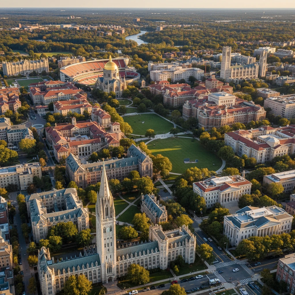 Hình ảnh các trường đại học nổi tiếng ở Mỹ và vị trí địa lý