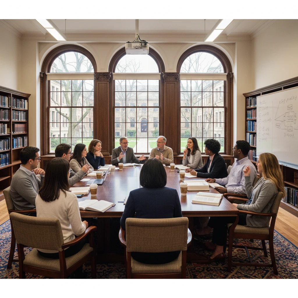 Hình ảnh lớp học thạc sĩ tại đại học Mỹ