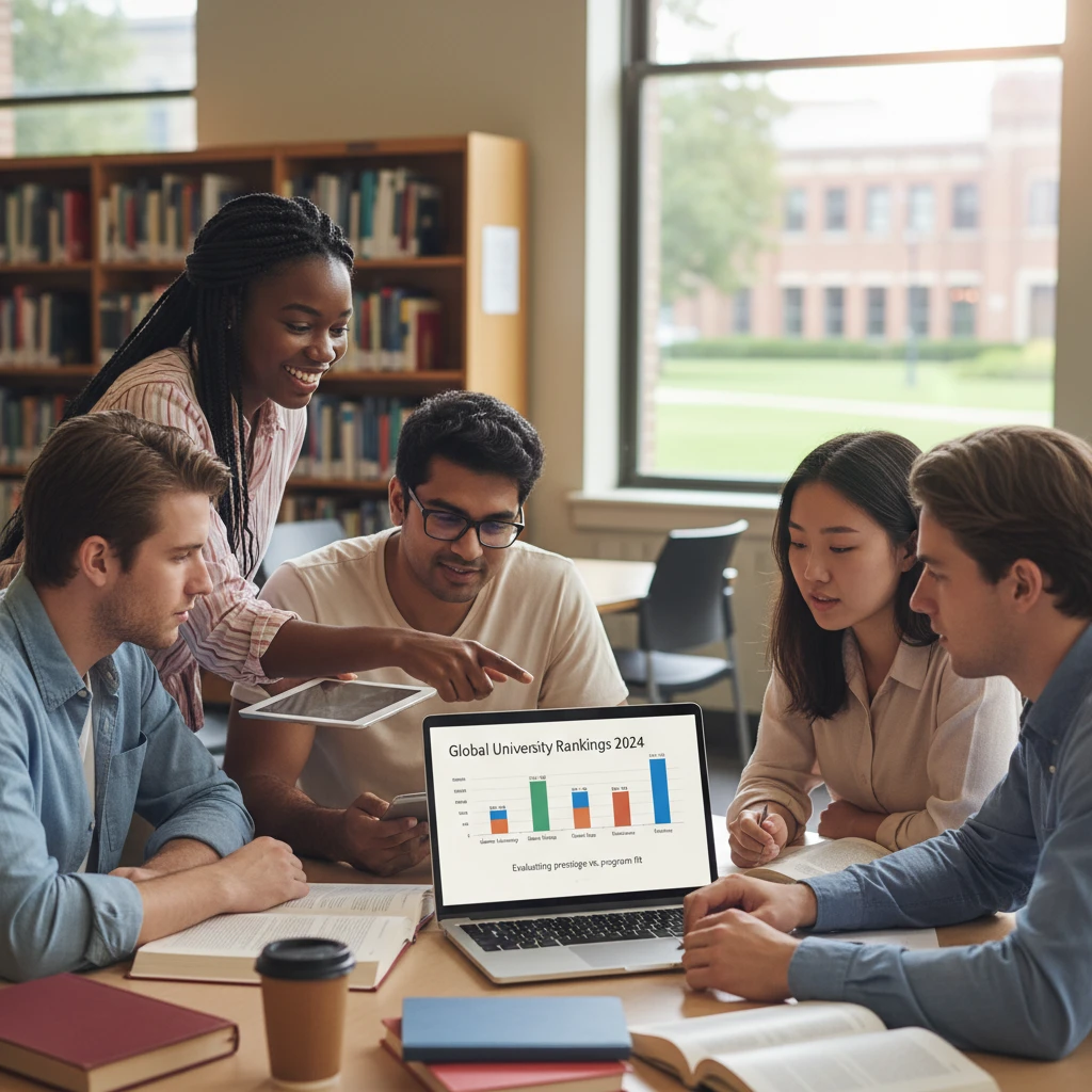 Hình ảnh sinh viên tại thư viện đánh giá xếp hạng đại học.