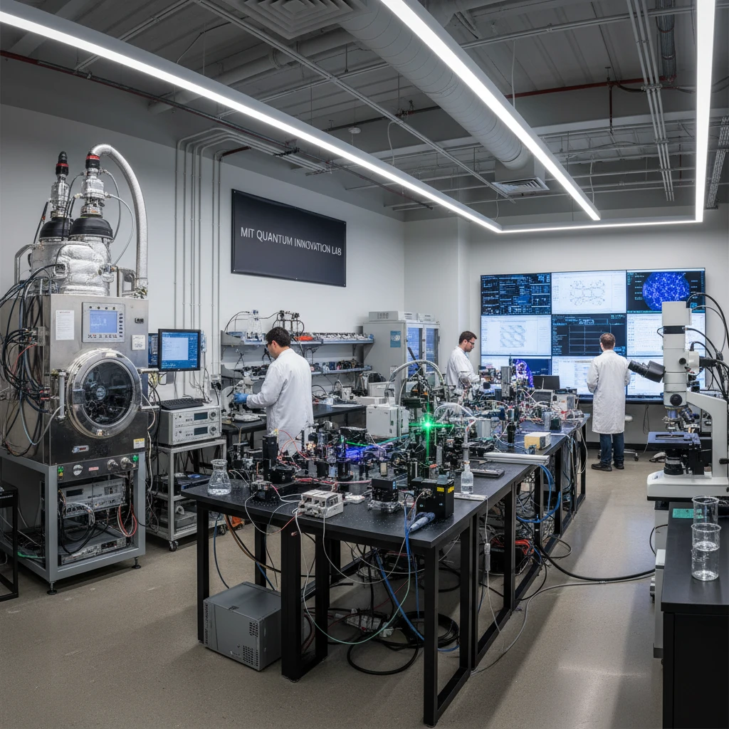 Hình ảnh thiết bị nghiên cứu tại MIT trong môi trường phòng thí nghiệm.
