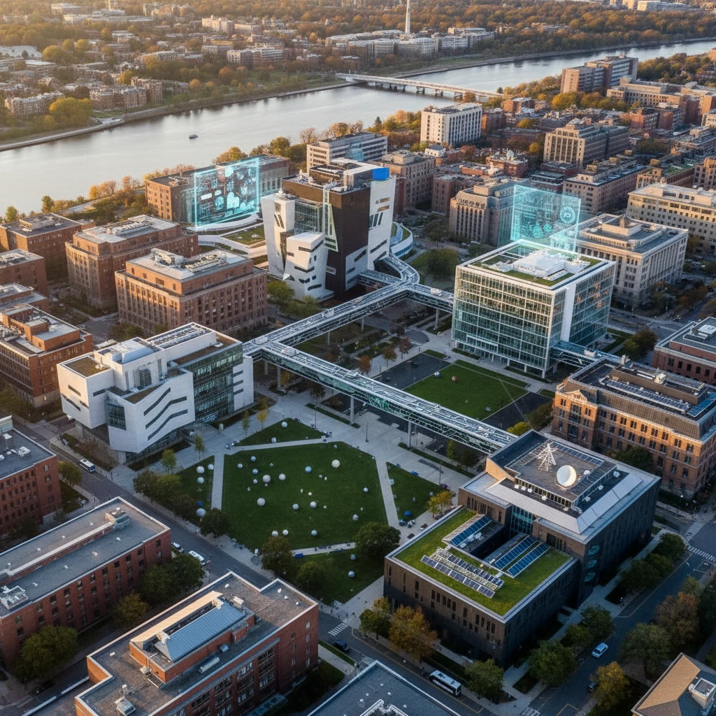 MIT campus với kiến trúc công nghệ hiện đại