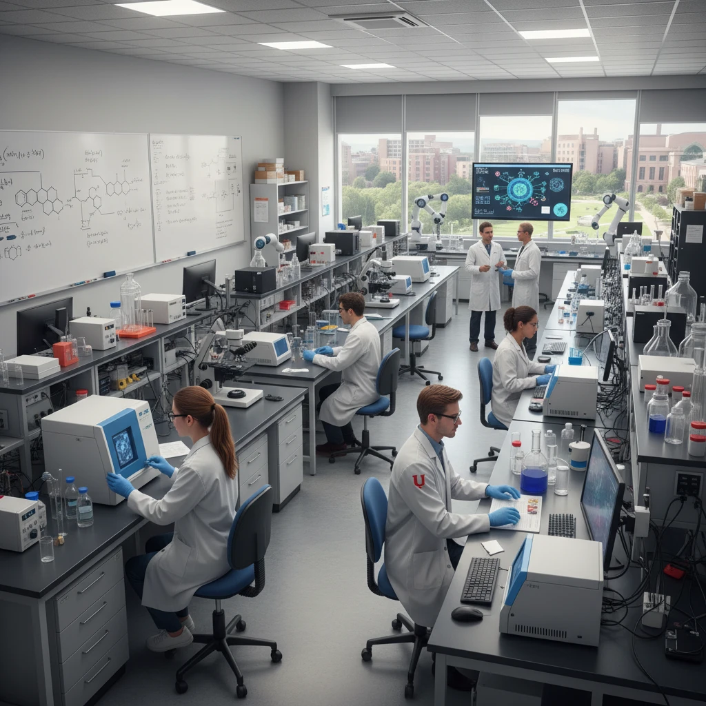 Phòng thí nghiệm nghiên cứu đại học Mỹ.