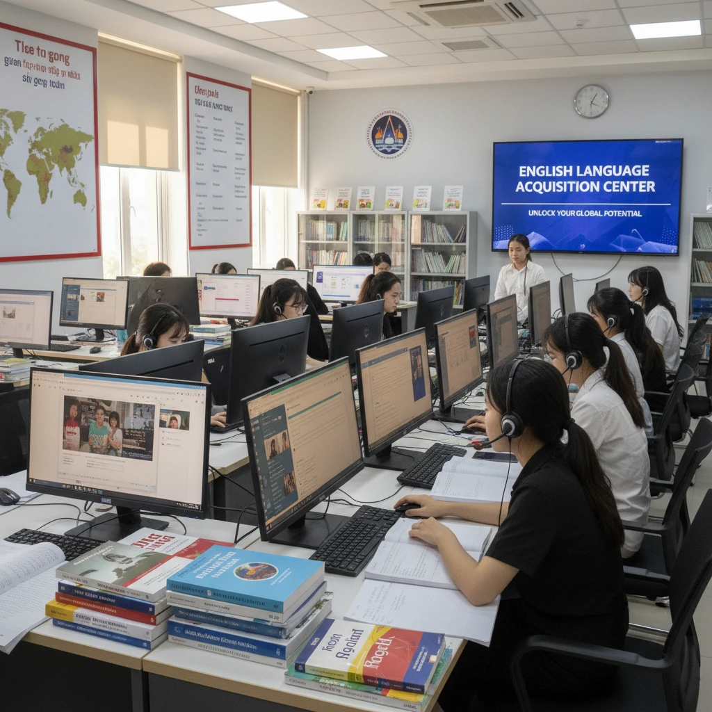 Sinh viên học tiếng Anh và Công nghệ Thông tin theo tổ hợp môn A01.