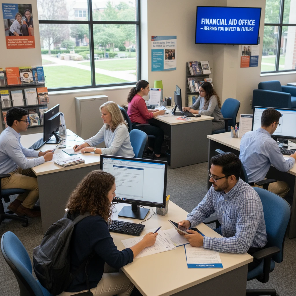 Sinh viên nhận tư vấn tài chính tại đại học Mỹ