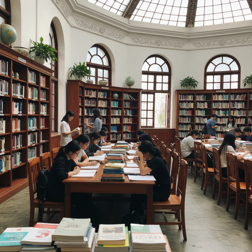 Thư viện đại học với học sinh nghiên cứu khoa học xã hội